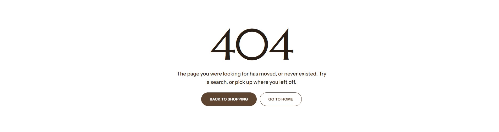 The 404 page