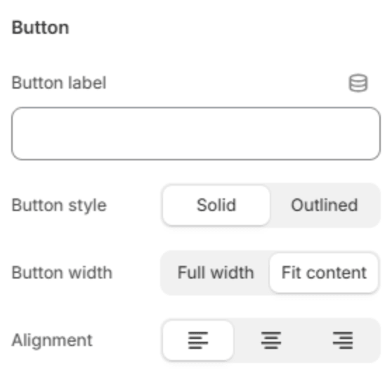 Button settings