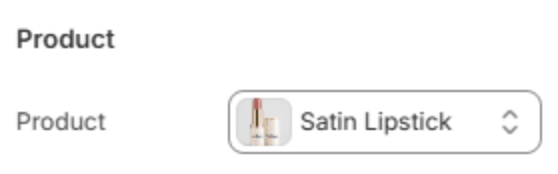 Product setting