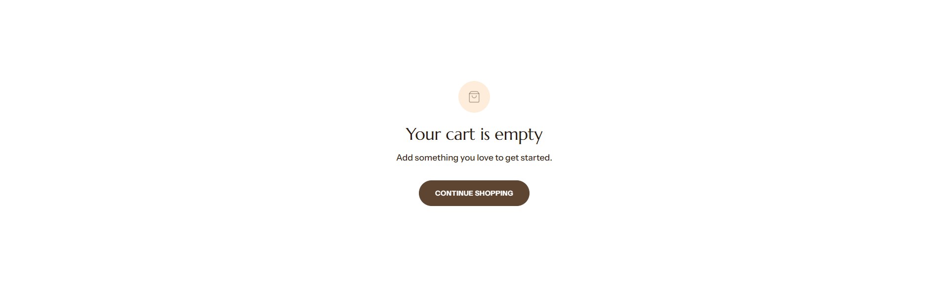The cart page