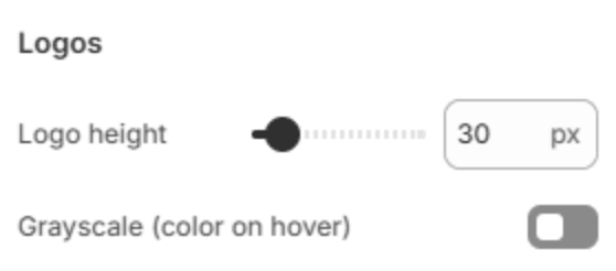 Logo settings