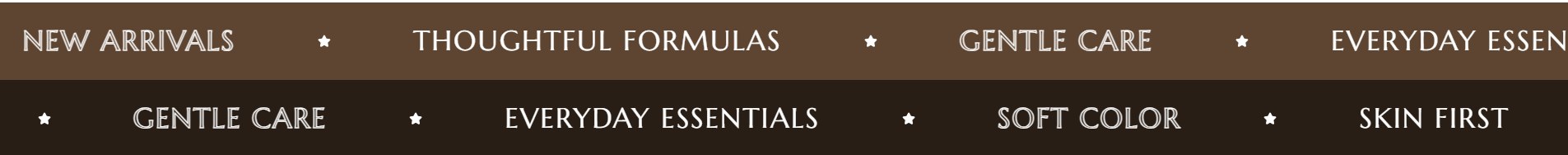 The Marquee section on the home page